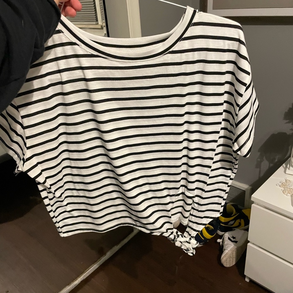 Striped crop top